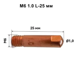 М6 1.0 L-25мм