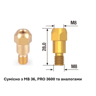 Вставка MB 36KD M8x28