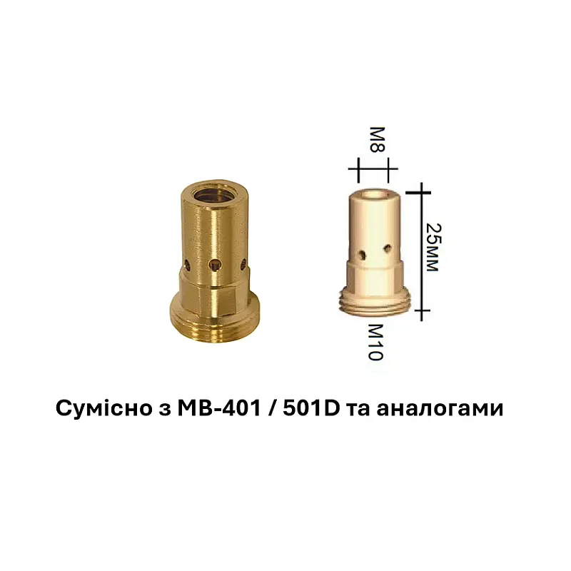 Вставка MB 401 / 501 D М8/М10/25 мм